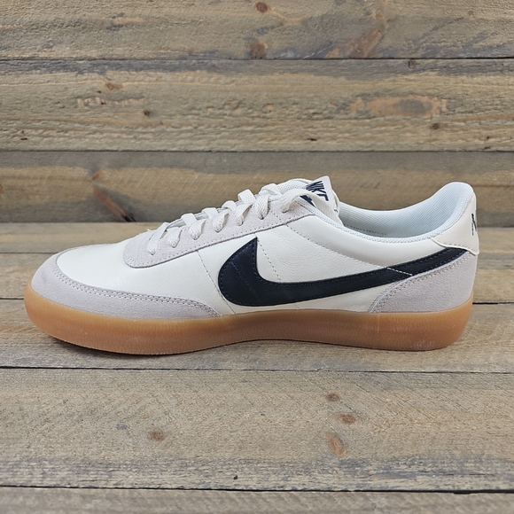 Nike Men's Killshot 2 Leather Shoes Sneakers Sail Oil Grey Gum Yellow NEW - Picture 7 of 10